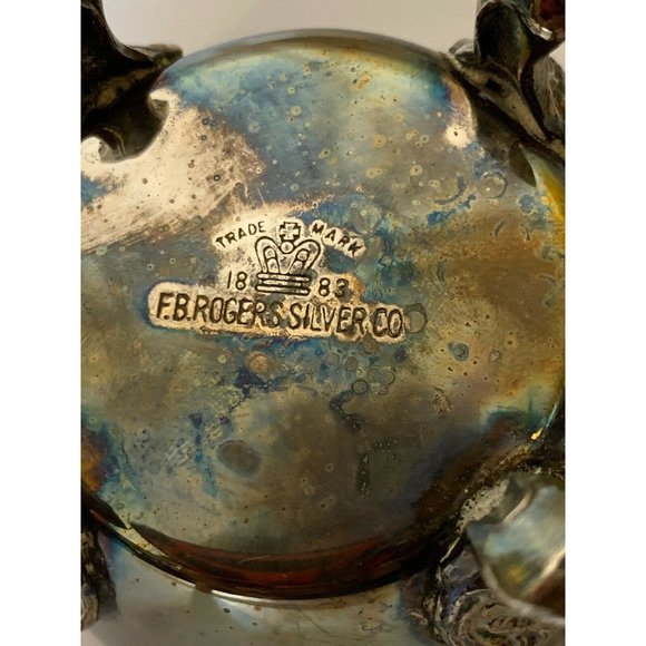 Vintage FB Rogers Silver Co silver plated Footed sugar bowl - Picture 2 of 9